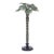A Painted and Patinated Metal Palm Tree For Sale