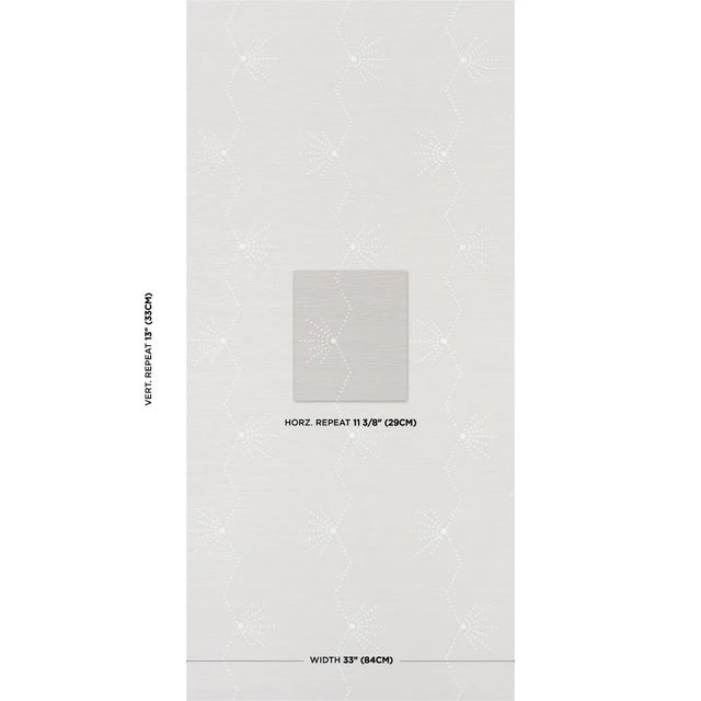 A rhythmic, radiating pattern formed by delicate dots, Royère Stripe Sisal wallpaper was inspired by the imaginative Art...