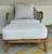 Original retail $6240, stylish Made Goods Organic Modern Teak Tessa Lounge Chair and Ottoman, gray woven performance rope,...