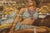 Late 20th Century Vintage Persian Pictorial Tabriz Rug, 03'00 X 02'04 For Sale - Image 5 of 10