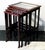 Art Nouveau Nesting Side Tables in Glass and Brass Inserts, Vienna, 1900s, Set of 4 For Sale - Image 3 of 6