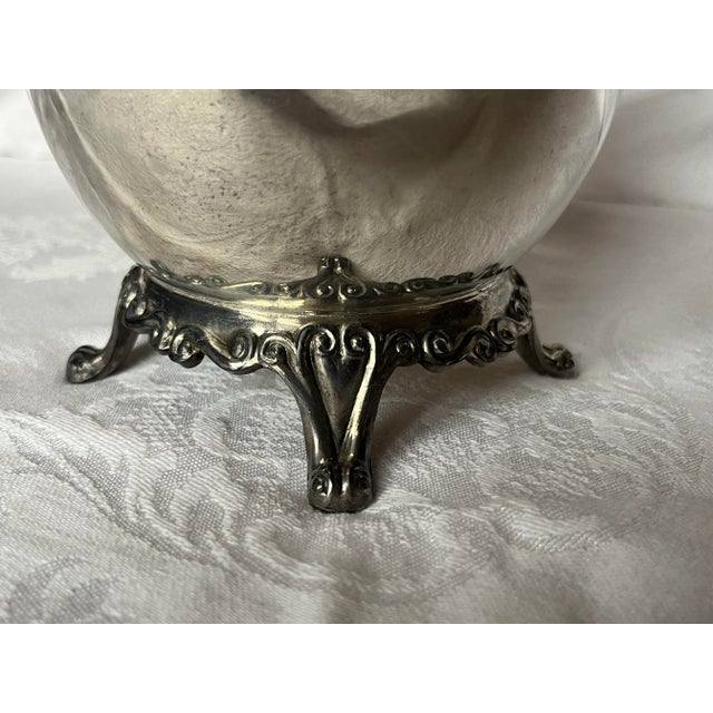 Hollywood Regency Silverplated Footed Water Pitcher by Rogers For Sale - Image 3 of 12