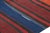Textile Vintage Shahsavan Persian Kilim in Red, Blue and Brown Stripes - Rug & Kilim For Sale - Image 7 of 8