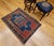 19th Century 19th Century Caucasian Fachralo Kazak Prayer Area Rug, Persimmon & Blue, 3' x 4' For Sale - Image 5 of 15