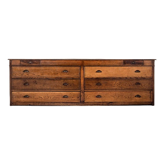 French Oak Haberdashery Shop Counter For Sale
