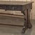 Coffee Antique Neo Gothic Carved Oak Trestle Three Drawer Writing Desk For Sale - Image 8 of 18
