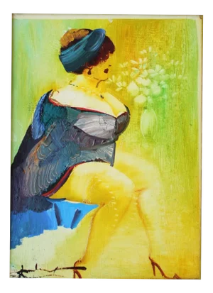 Juris Zvirbulis, La Femme Fatale, 2002, Oil on Board