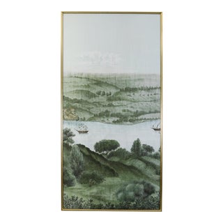 Framed Wallpaper Mural Panel For Sale