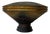 Vintage Raku Fired Sculptural Pottery Pedestal Vase For Sale