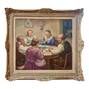 Austrian Folk Saying Grace Before Dinner