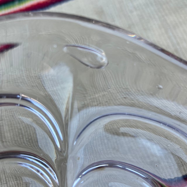 Antique American Pressed Flint Glass Compote, Scallop Pattern, Circa 1850 For Sale - Image 9 of 12