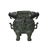 Abstract Green Bronze-Ware Ram Ox Ding Archaic Zoomorphic Ritual Vessel Display For Sale - Image 3 of 11