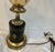 Brass 1950s Mid Century Tall Brass Lamp With Ornate Decorations For Sale - Image 8 of 9