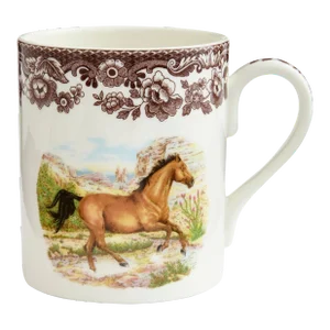 Spode Woodland Horses 16 oz. Mug, American Quarter Horse