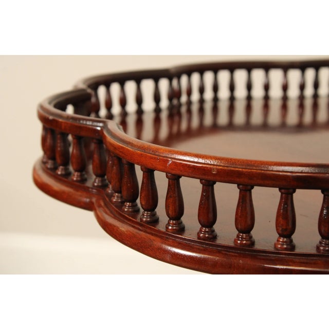 Wellington Hall Carved Mahogany Tea Table For Sale - Image 11 of 12