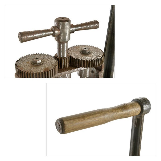 20th Century Rolling Mill with 2 Cast Iron Cranks For Sale - Image 4 of 7