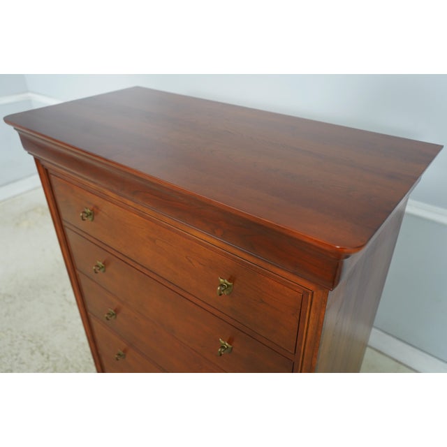 Stickley Cherry Marseilles 6 Drawer High Chest For Sale In Philadelphia - Image 6 of 15