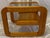 Hollywood Regency Vintage Mersman Bellaire Cantilevered Oak & Smoked Glass Side Table For Sale - Image 3 of 7