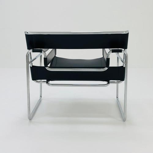 Black Mid-Century Black B3 Armchair in the style of Marcel Breuer, Germany, 1990s For Sale - Image 8 of 11