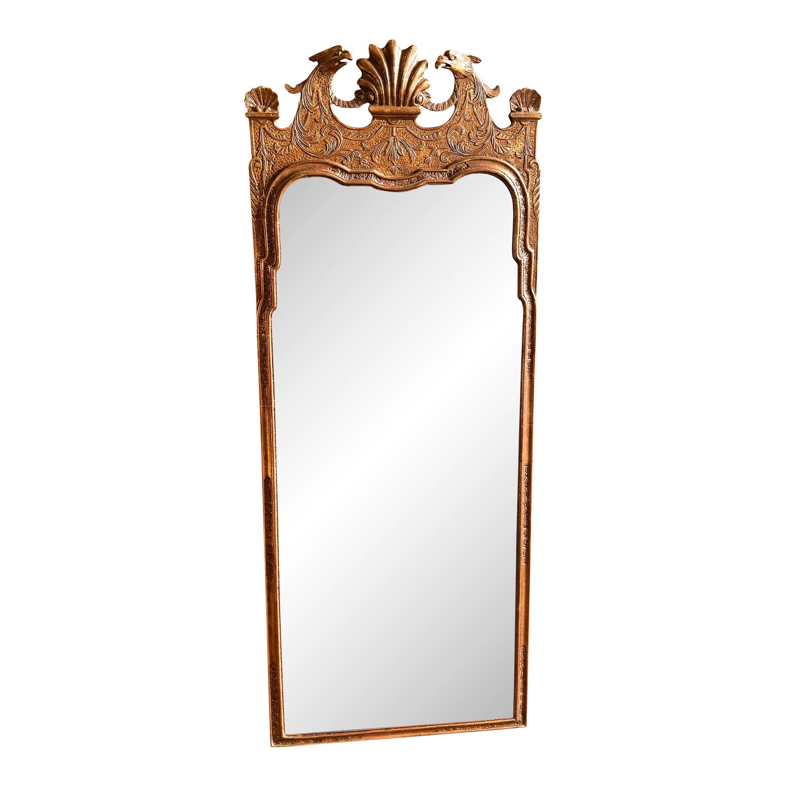 1990s Mirror Fair Nyc Queen Anne Style Mirror | Style #6657 | Chairish