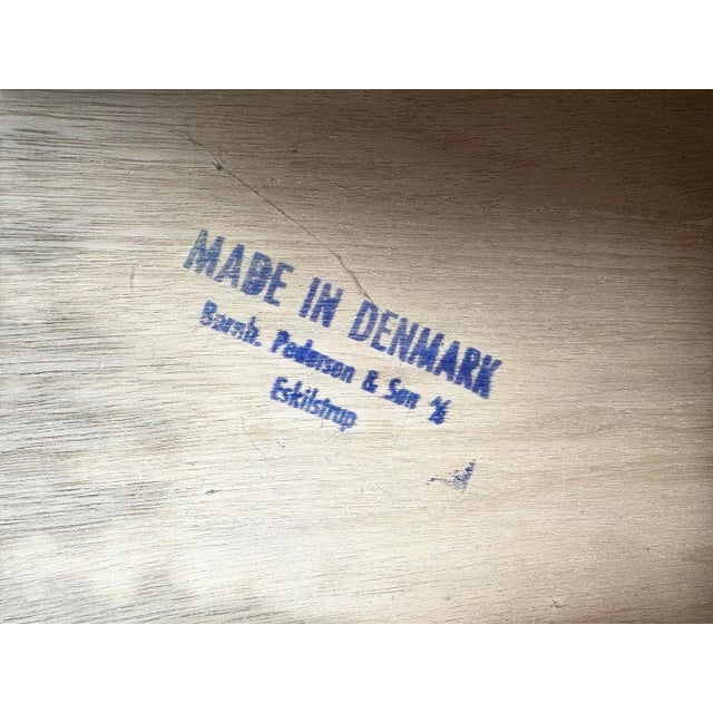 Late 20th Century Tambour Roll-Top Teak Secretary Desk by Bernhard Pedersen + Søn For Sale - Image 5 of 5