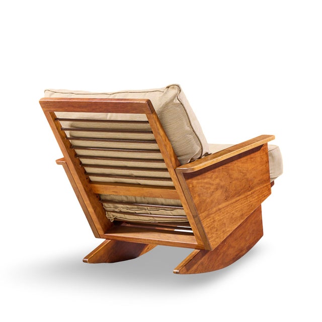 Wood Arden Riddle S308-R Mid Century Cherry Rocking Chair For Sale - Image 7 of 10