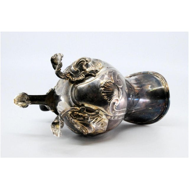 Metal Tripod Teapot in Chestnut Wood For Sale - Image 7 of 11