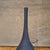 1990s Contemporary Modernist Pottery Vase Dark Gray Horizontal Texture For Sale - Image 5 of 13
