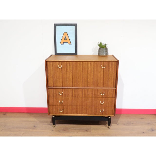 Mid 20th Century Mid Century Modern Vintage Teak Dresser Bar Cart Cocktail Cabinet by G Plan For Sale - Image 5 of 13