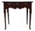 Antique English Oak Side Table with Three Drawers For Sale