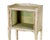 Description First half of the 20th c., mint green painted stand, with gallery top, shaped apron, on slender cabriole legs,...