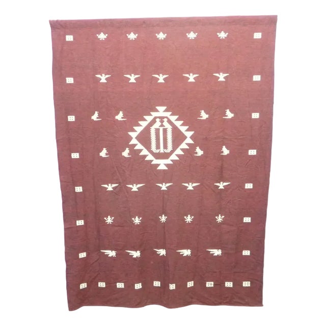 Mid-Century Fabric Wall Hanging, 1960s For Sale