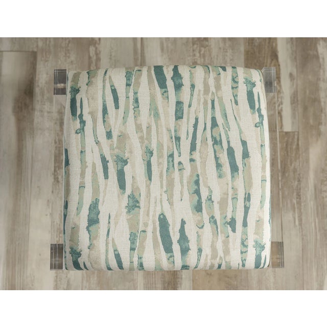 Transparent Glencoe Wilcrest Moss Lucite Bench For Sale - Image 8 of 9