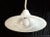 German Height-Adjustable Ceiling Lamp in White Polyester with a Cream-Colored Cable and Canopy from Cristallux, 1970s For Sale - Image 3 of 7
