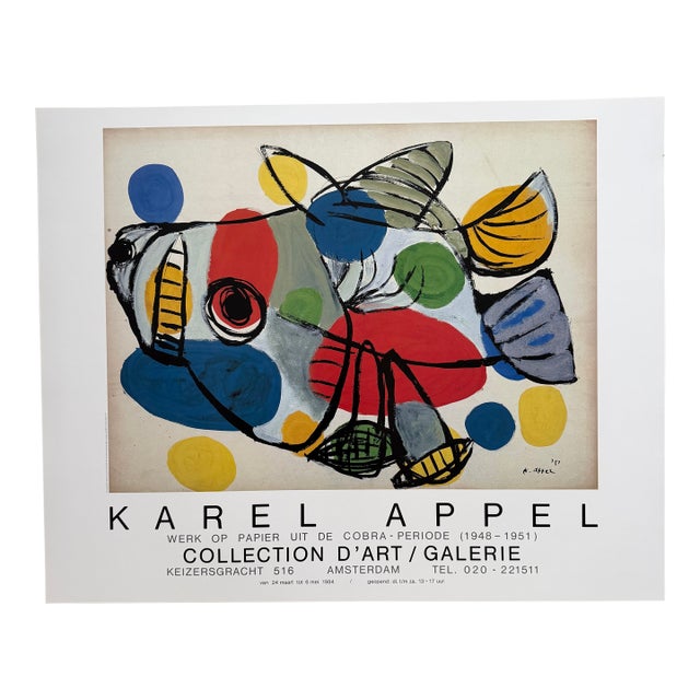 Karel Appel (1921-2006), Het Zonnedier, 1951, Copyright Karel Appel 1984 C/O Beeldrecht Amsterdam....Printed in Holland /no.47 For Sale