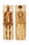 Pair of Rare Life-Sized Pilz Anatomical Flap Manikins, Germany, c. 1890 Imported by American Thermo-Ware Co., New York An...