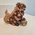 Vintage Mid-Century Japanese Kutani Porcelain Komainu Shishi Guardian Lion on Pierced Temari Ball For Sale In San Francisco - Image 6 of 12