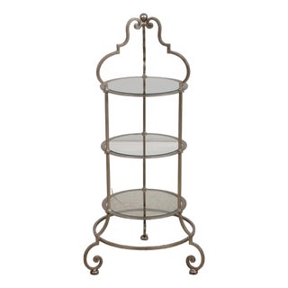 Labarge Iron 3 Tier Etagere Display Muffin Stand For Sale