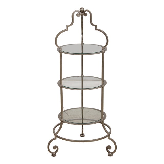 Labarge Iron 3 Tier Etagere Display Muffin Stand For Sale