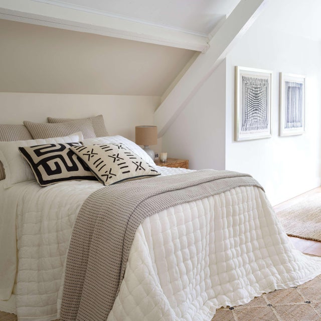 Pine Cone Hill Pine Cone Hill by Annie Selke Pick Stitch Natural Matelasse Coverlet, King For Sale - Image 4 of 6