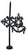 An exceptional and rare 15th Century English wrought iron banneret weathervane with lightning rod. Features an ornate...