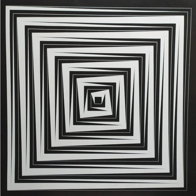 1970s Marcello Morandini, Cinetic Lithograph, 1974 For Sale - Image 5 of 5