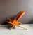 Cado Danish Saw Chair in Leather by Ole Gjerlov Knudsen for Cado, 1958 For Sale - Image 4 of 5