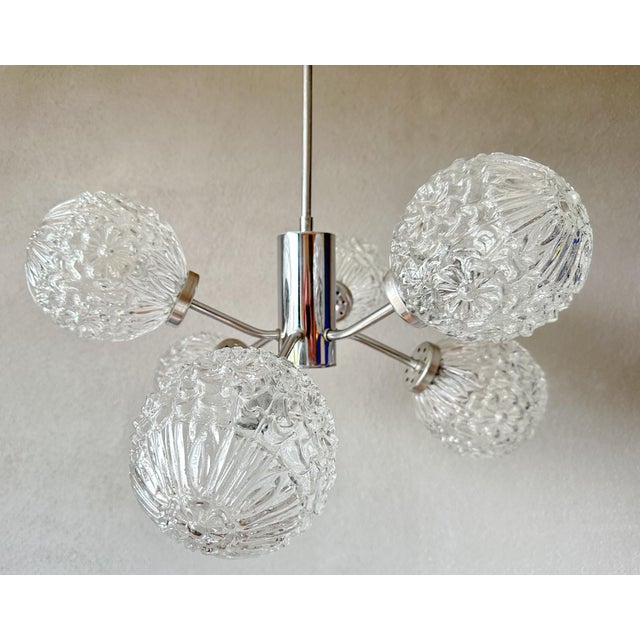 Silver Vintage Sputnik Light by Richard Essig, 1970s For Sale - Image 8 of 14