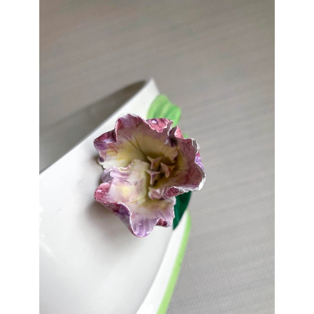 Vintage Italian Majolica Tulip Tureen For Sale - Image 9 of 12