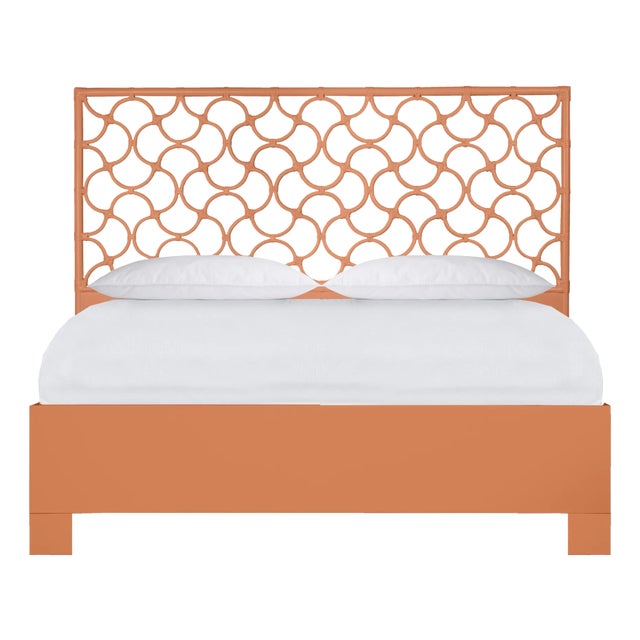 Mar Platform Bed King, Citrus Orange For Sale