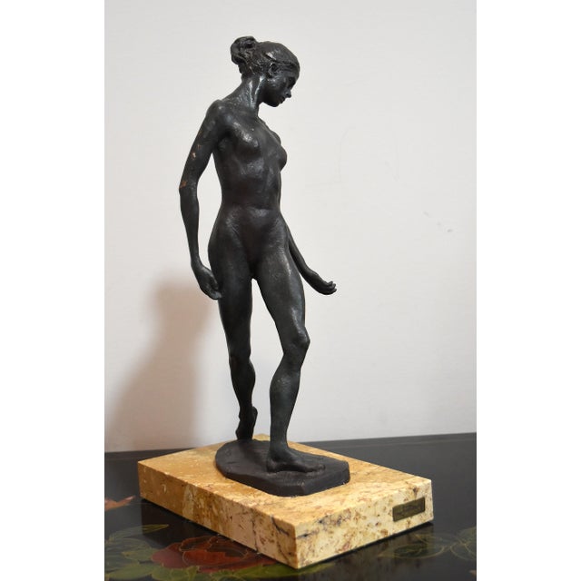 Metal Vintage Modern Dancer or Ballerina Sculpture by Spanish Artist Josep Bofill For Sale - Image 7 of 18