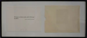 Joseph Kosuth Isaac Bashevis Singer, 1993 – Signed & Numbered Artist Proof, Conceptual Art Icon