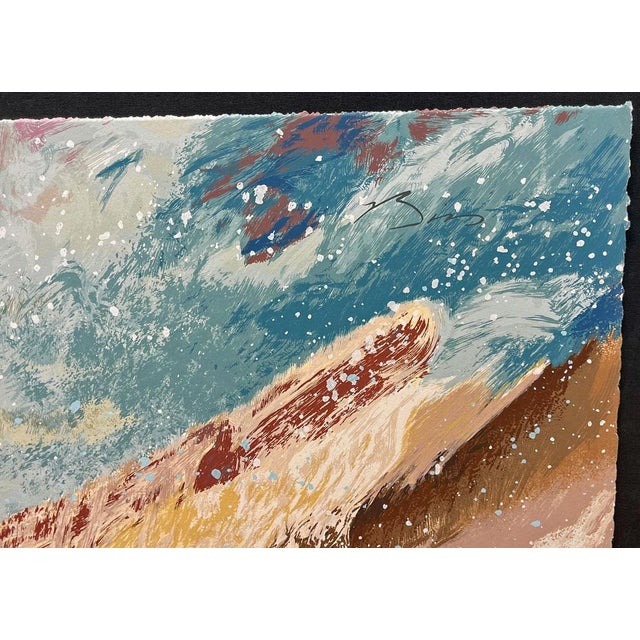 Impressionist 1990s Earl Biss "Red Lodge With the Melting of the Spring Snow" Limited Edition Silkscreen For Sale - Image 3 of 6