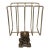 Vintage Brass Letter Rack With Ornate Cast Pedestal Base — Victorian Style For Sale